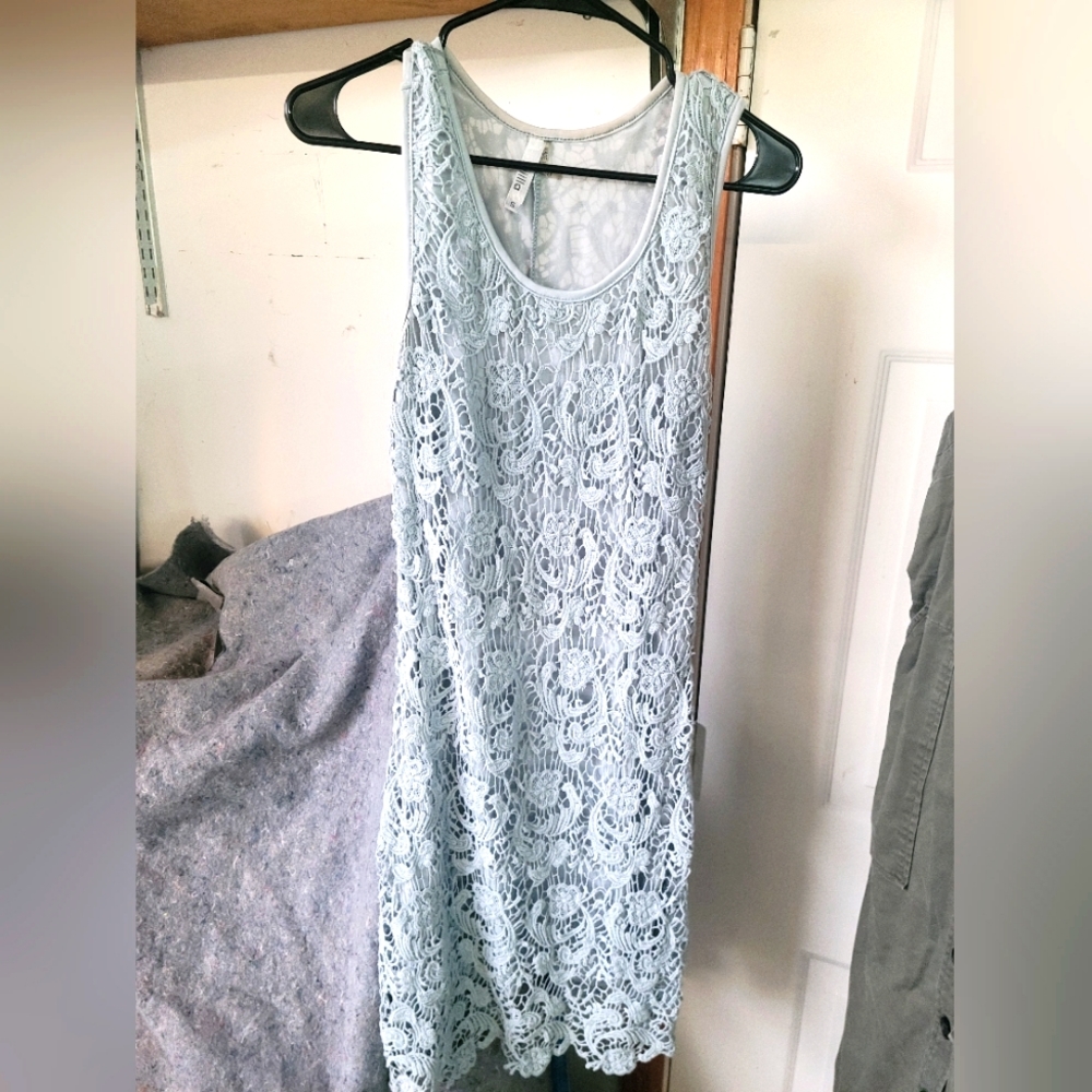 Blue Lace Miilla Tank Dress